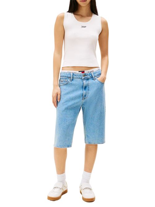 Canotta bianco sporco in cotone Tommy Jeans | DW0DW21369YBH